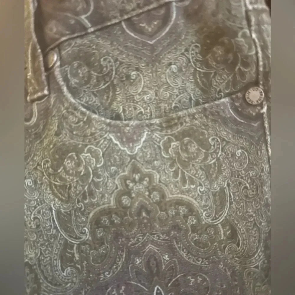 Women’s Paige Jeans Verdugo Ultra Skinny‎ Paisley Print. Size 28. - Picture 5 of 10